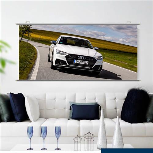 奥迪Audi A7汽车高清海报壁纸背胶自粘墙贴学生宿舍卧室卷轴挂画