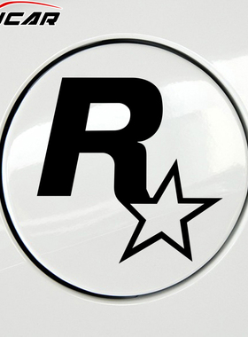 R星车贴纸GTA5周边标志汽车油箱盖电动摩托车贴纸电脑机箱装饰贴