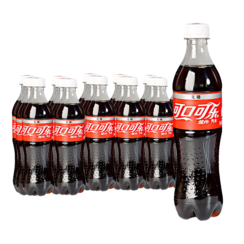 可口可乐健怡零度无糖汽水碳酸饮料500mlx24瓶装国产食品整箱