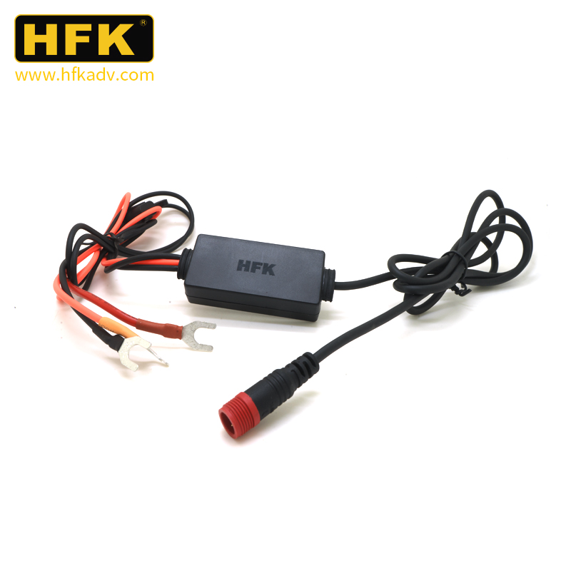 HFK HM601/HM801P摩托车行车记录仪ACC主机连接转换线电源HFK配件