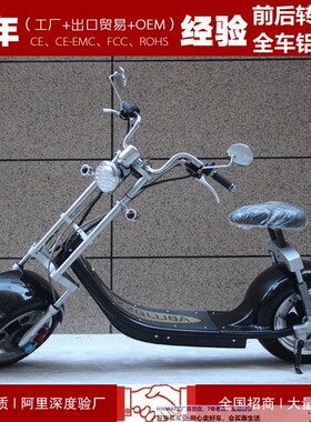 新款哈雷电动太子车踏板车宽轮胎拆卸锂电池电瓶车大轮胎改装摩托