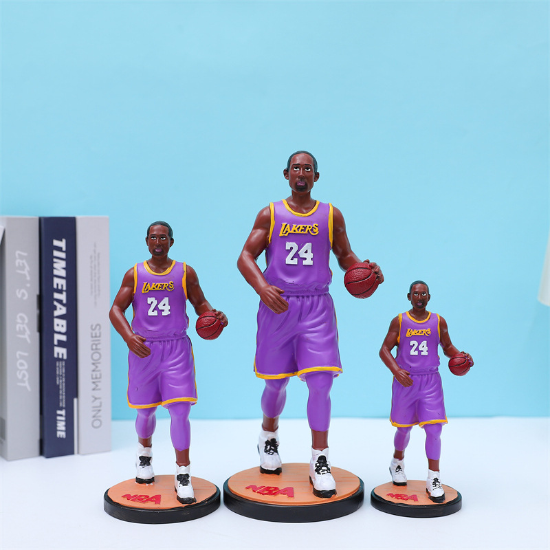 创意NBA科比詹姆斯球星树脂手办摆件客厅卧室装饰摆件球迷礼物