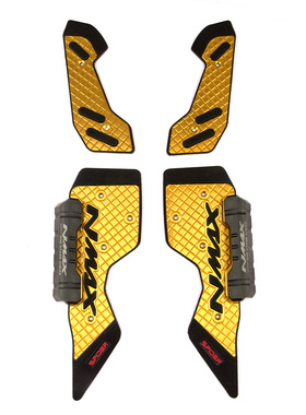 适用雅马哈nmax155 20-24改装脚踏CNC铝合金踏板 TCS通用防滑脚垫