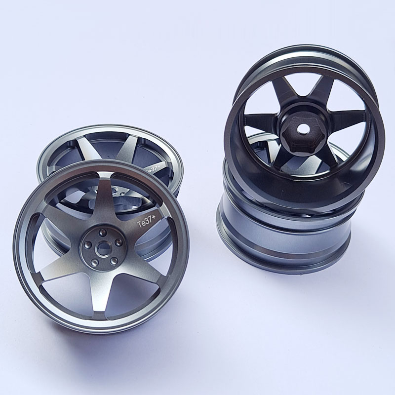 1/10模型 RC平跑仿真漂移金属轮胎 铝合金 金属轮毂 CNC轮框