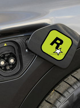 汽车反光贴纸R星标油箱盖装饰贴JDM改装划痕遮挡GTA5飞车个性摩托