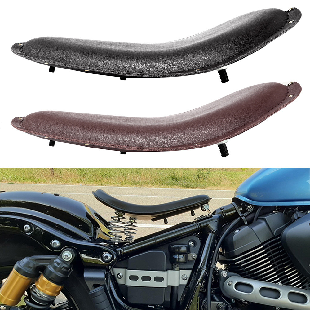 摩托车改装配件 哈雷坐垫 复古改装坐垫座包 铆钉弹簧皮座单