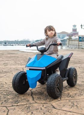 儿童电动沙滩车四轮越野车充电款男女宝宝大款摩托车3-5- 8岁宝宝