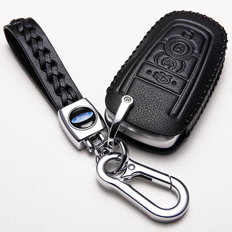 2021款福特钥匙套翼虎锐界PLUSFord福克斯真皮汽车钥匙包专用扣
