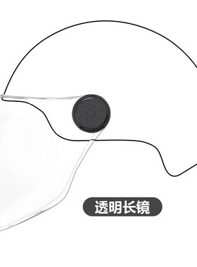 电动摩托车头盔镜片防雾透明半盔通用防晒安全Q帽前挡风镜玻璃面