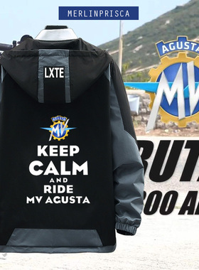 奥古斯塔MV Agusta机车摩托车男女骑行上衣服外套加棉棉衣夹克ne