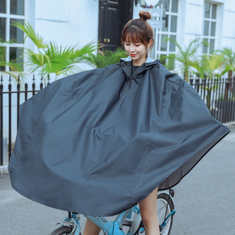 骑行斗篷雨披成人时尚自行车雨衣男女学生单人防大雨电动车摩托车