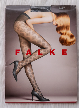 德国FALKE 20D 钻石花纹金丝刺绣图案 优雅时尚丝袜连裤丝袜40802