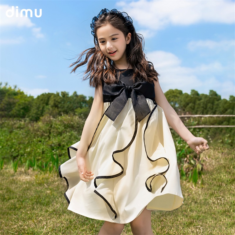 【活动】女童连衣裙2024夏季新款洋气时尚高级感公主裙儿童背心裙