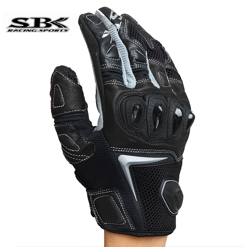 SBK SR-5摩托车电动车夏季骑行手套触屏透气手掌防护