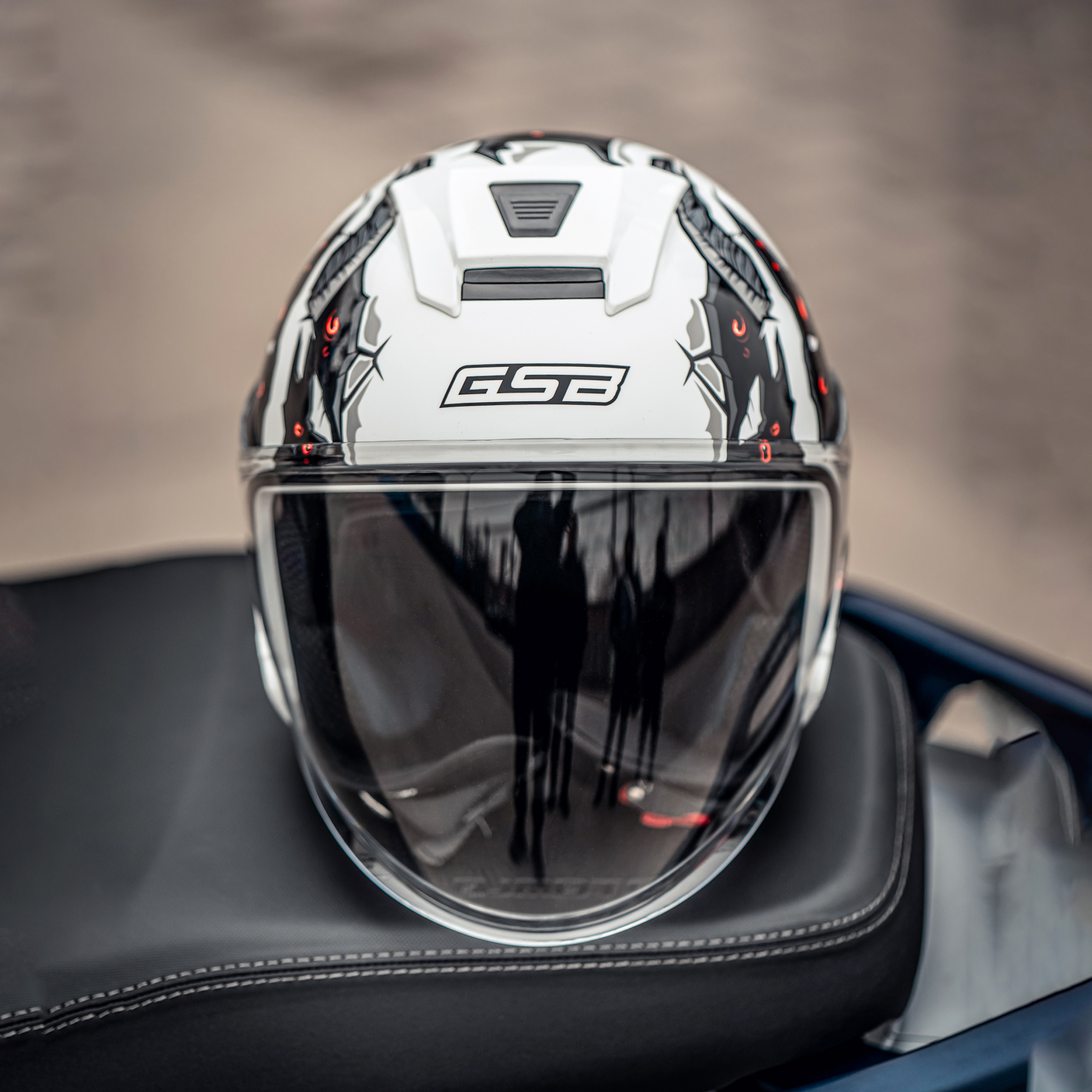 gsb头盔夏季防晒半盔男摩托车四分之三头盔女复古4分之3盔gsb268