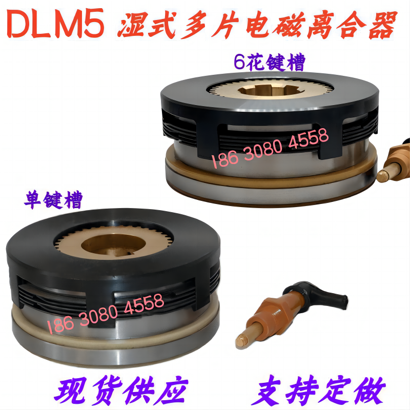 DLM5系列湿式多片电磁离合器DC24V质保一年DLM5-5C上海二机C6150