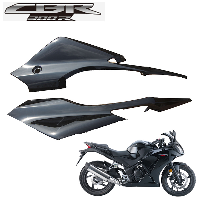 新大洲本田摩托车CBR300R后尾群/衬罩/侧罩黑色后尾翼/罩进口配件