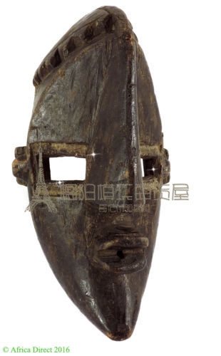 美国代购 非洲面具 Lualua Lwalwa割礼刚果艺术摆件客厅装饰摆件
