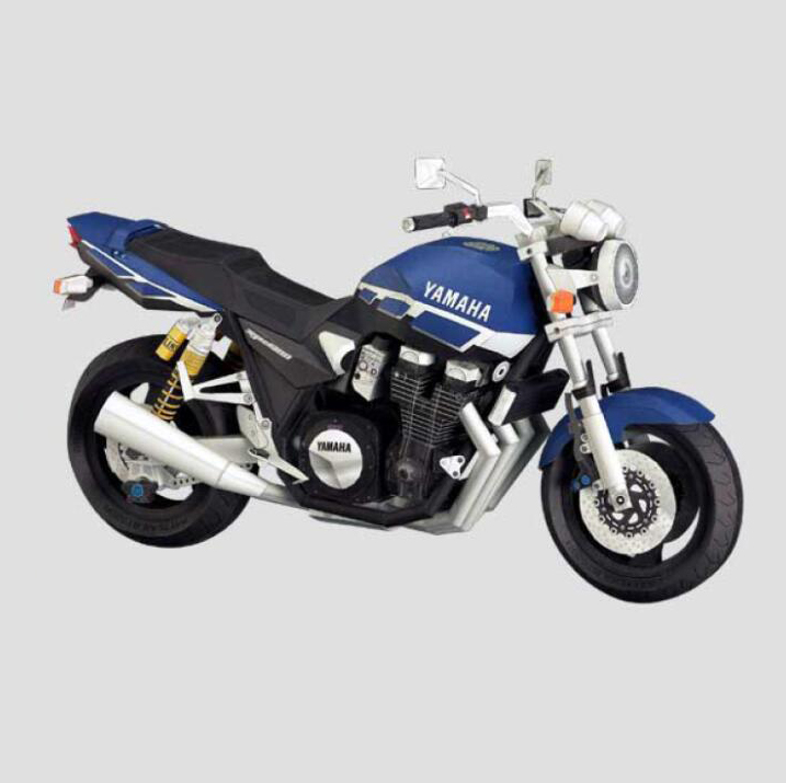 YAMAHA雅马哈XJR1300摩托车3d立体纸模型DIY手工制作折纸益智玩具
