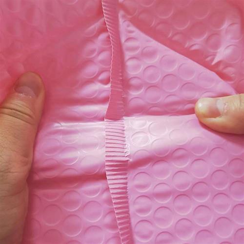 粉色信封气泡袋服装饰品包装防水防压共挤膜发货打包袋快递气泡袋