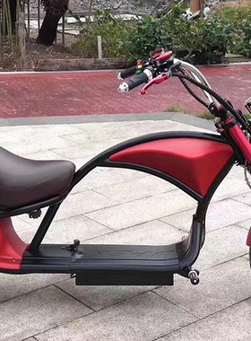 2022新款哈雷电动太子车踏板摩托车宽轮胎拆卸锂电池电瓶车大轮胎