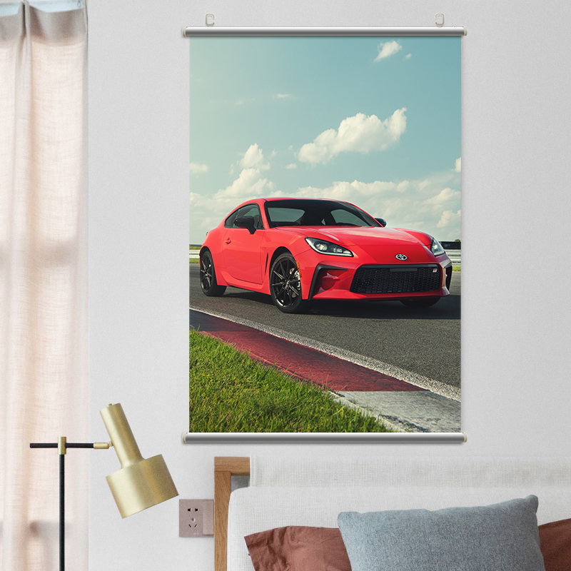 丰田GR86汽车高清相纸海报户外壁纸墙贴宿舍卧室卷轴现代装饰画