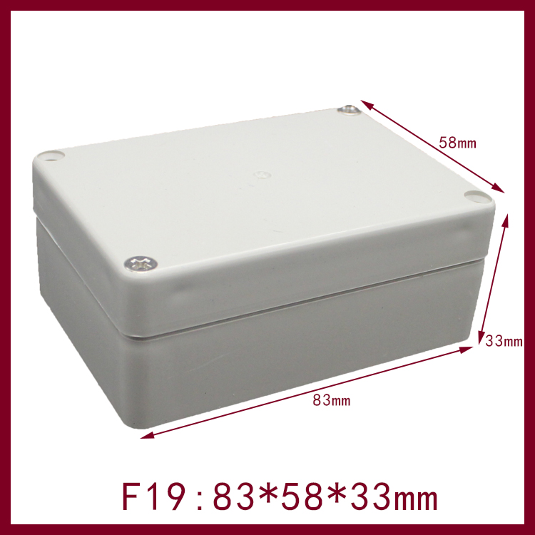 83*58*33mm 防水接线盒 F19-1小型电源分线盒 户外仪表塑料外壳