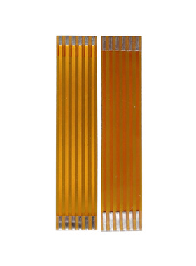 1.0间距FPC黄色焊接排线扁平3/4/5/6/7/8/9/10/12Pin芯柔性电路板