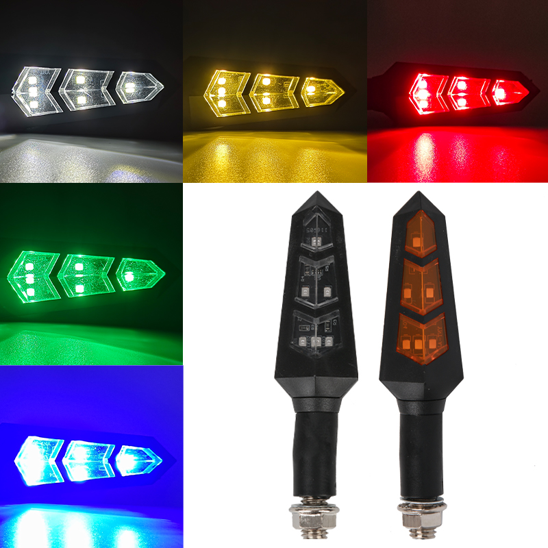 LED转向指示灯12V电动车灯光改装方向灯越野电动摩托车信号指示灯