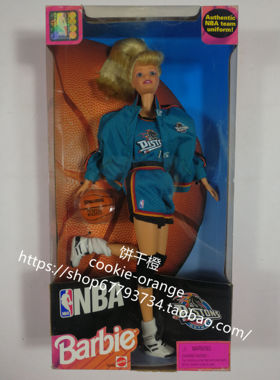 发 Barbie NBA Detroit Pistons 1998 底特律活塞队 篮球芭比