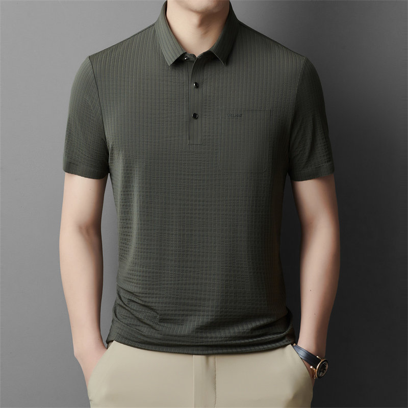 男装新款上市优质精品Polo衫2024年夏季夏季商务绅士短袖常规标准