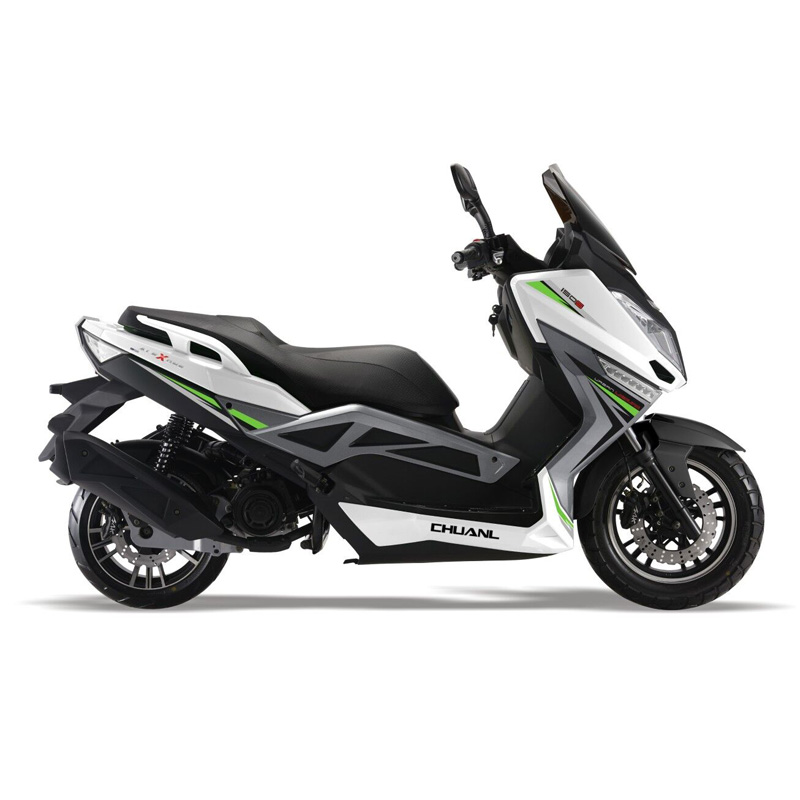 T9 CL150 150cc动力运动踏板车黑白风冷电喷白绿