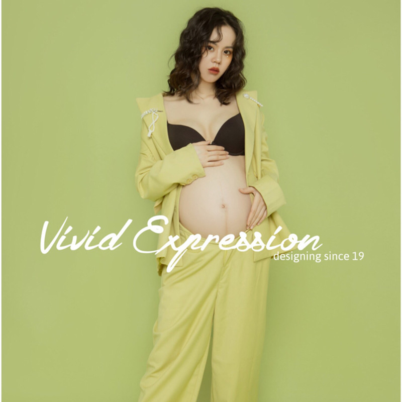 影楼孕妇拍照西装写真艺术照摄影主题服装大肚孕妈咪个性孕妈衣服