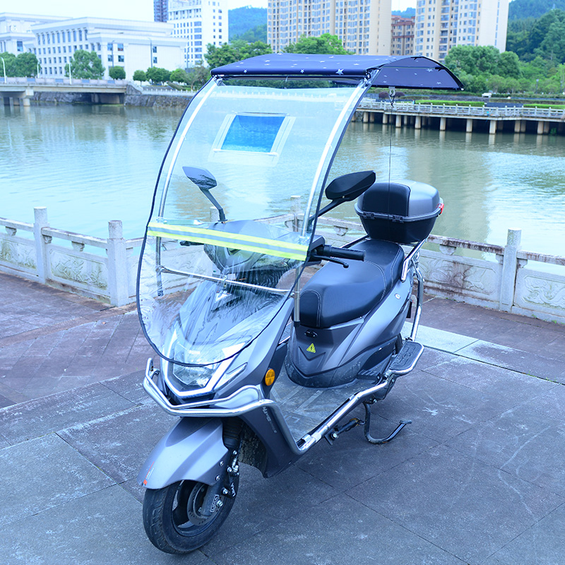 电动电瓶车开窗收缩雨棚蓬防雨晒挡风板摩托车遮阳伞新款2021安全
