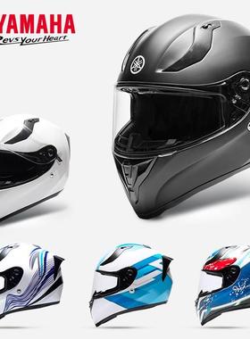 适用于YAMAHA雅马哈摩托车全盔头盔揭面盔覆式男女安全四季帽双镜
