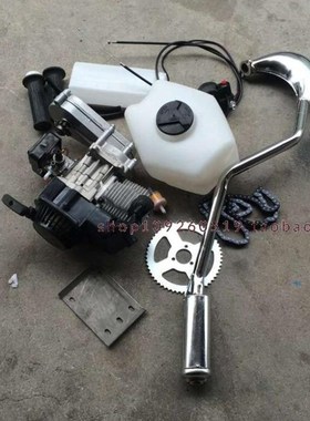 定制DIY改装自行车汽油机49CC小利亚越野摩托配件二X冲程发动机气