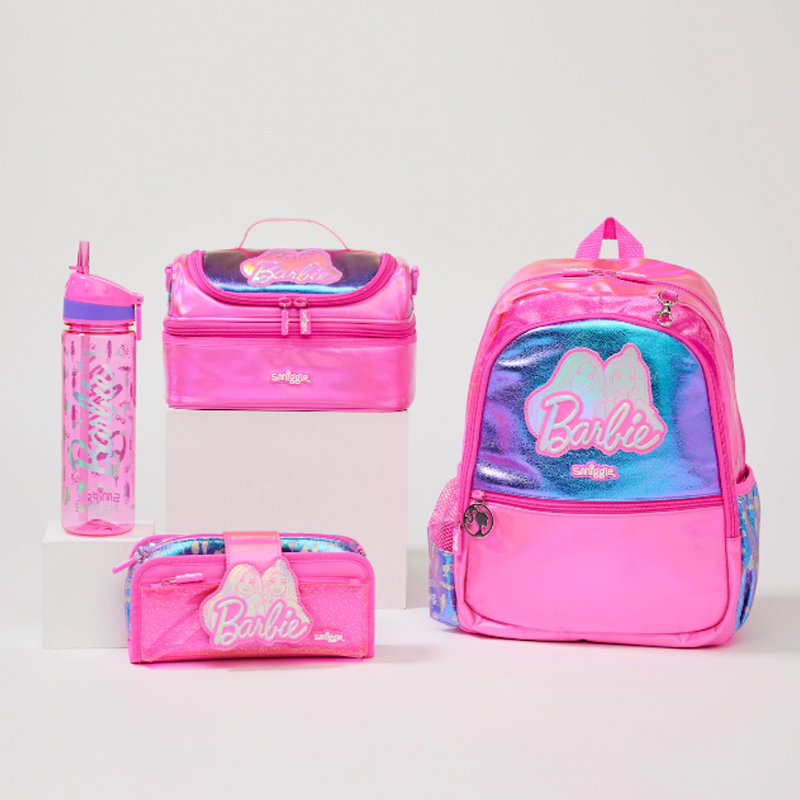 澳洲smiggle书包儿童粉色公主包大容量笔袋吸管杯中小学生双肩包