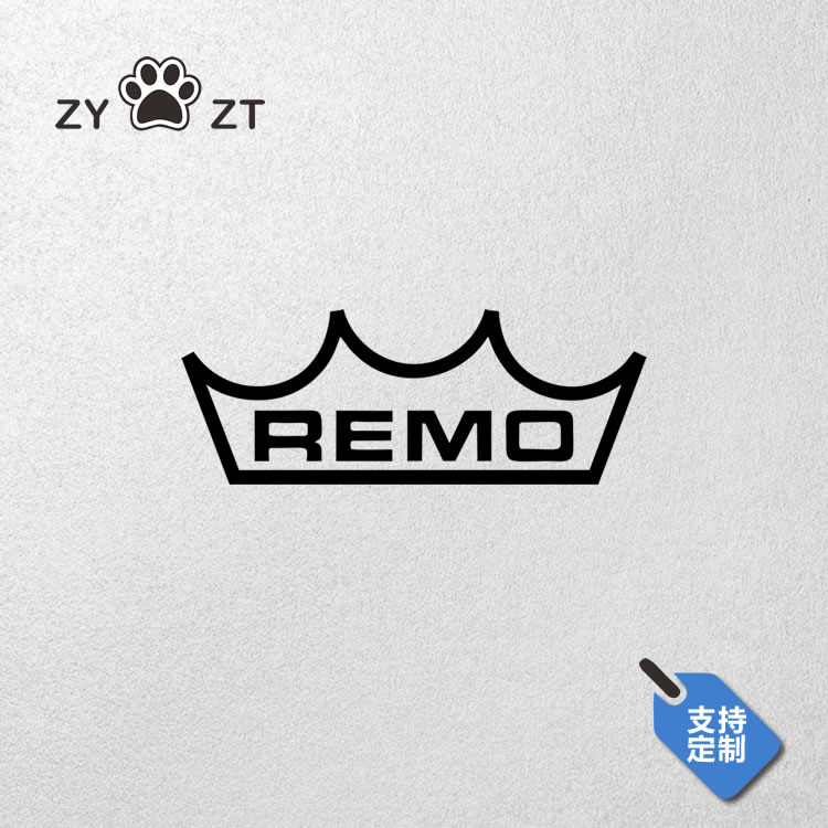 REMO个性改装车贴品牌标志贴纸灯眉车身体防水防晒遮挡划痕反光贴