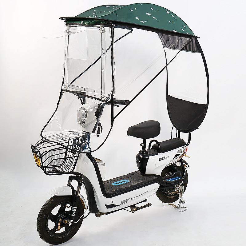 电动电瓶车雨棚蓬篷新款摩托车防雨防晒挡风罩加厚挡雨遮阳伞车棚