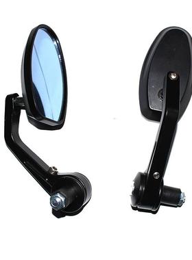 摩托车改装后视镜铝合金手把镜街车反光镜倒车镜么托改装镜车