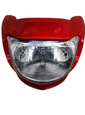 广州飞肯摩托车配件FK125/150-G悦爵前面大灯导流罩头罩前壳鬼脸