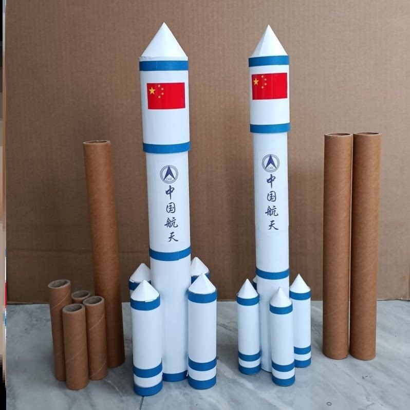 新品一等奖科技小制作航空主题亲子航天模型手工材料包火箭幼儿园