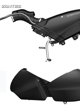 升仕ZT350T-E/D/M踏板摩托车空滤器总成装饰罩碳罐电磁阀配件前盖