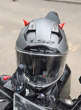 摩托车头盔小牛角电动车恶魔犄角个性改装小配件机车配饰装饰品男