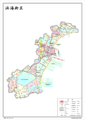 滨海新区地图水系河流湖泊交通行政区划旅游铁路地形卫星流域地势