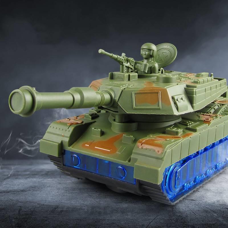儿童遥控汽车电动可发射感应对战坦克越野装甲履带式模型男孩玩具