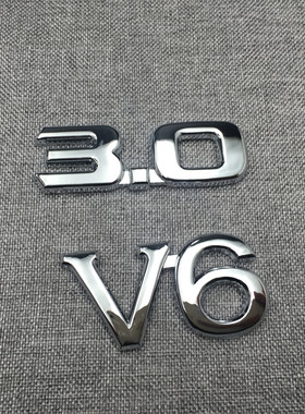 适用于新老款皇冠V6字标汽车排量车标车尾标3.0车标后尾标志改装