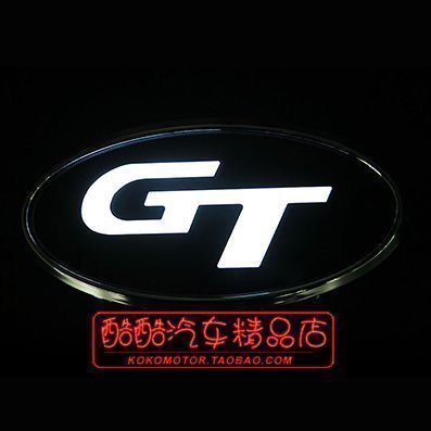 现代起亚专用 改装GT LED发光车标S款（韩国进口）