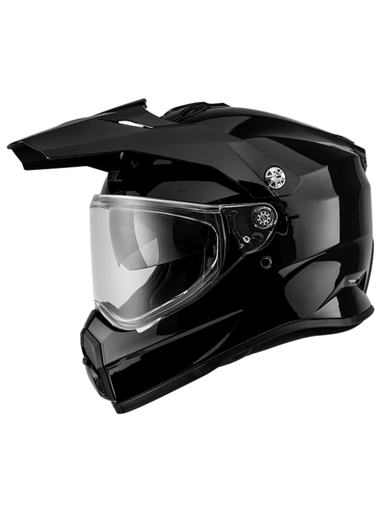 新款进口SOL摩托车头盔复合纤维越野拉力盔双镜片高阶赛车男全盔S