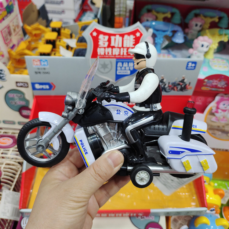 佳之智摩托车模型玩具多功能惯性大号警车男孩玩具小礼物消防警车